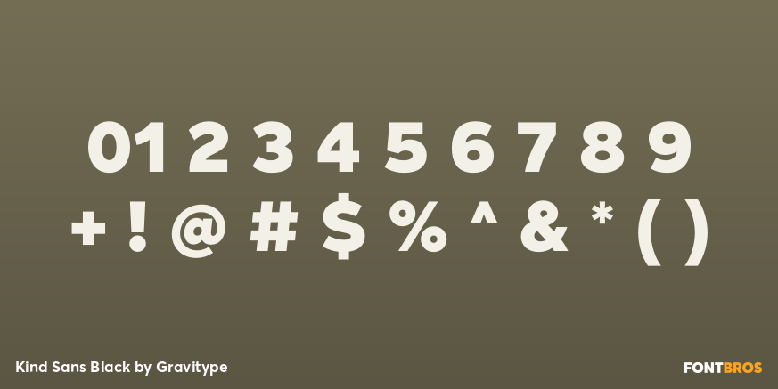 Kind Sans Black Font Poster #4