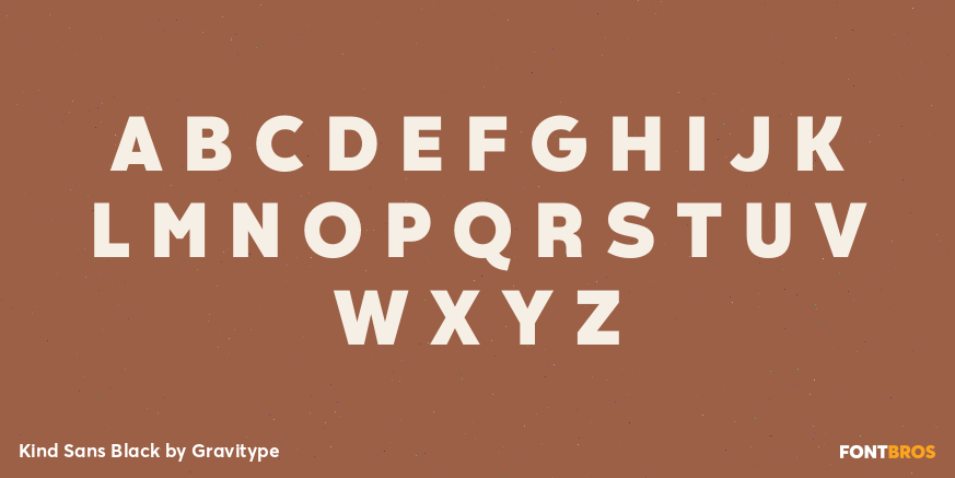 Kind Sans Black Font Poster #1