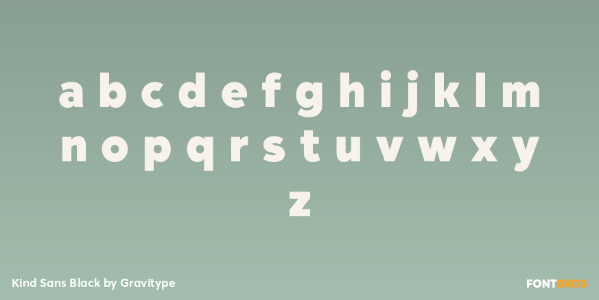 Kind Sans Black Font Poster #1