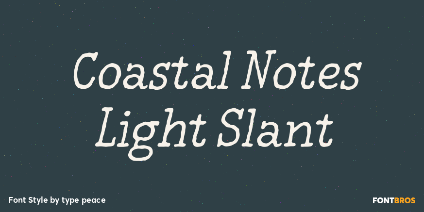 Coastal Notes Light Slant Poster