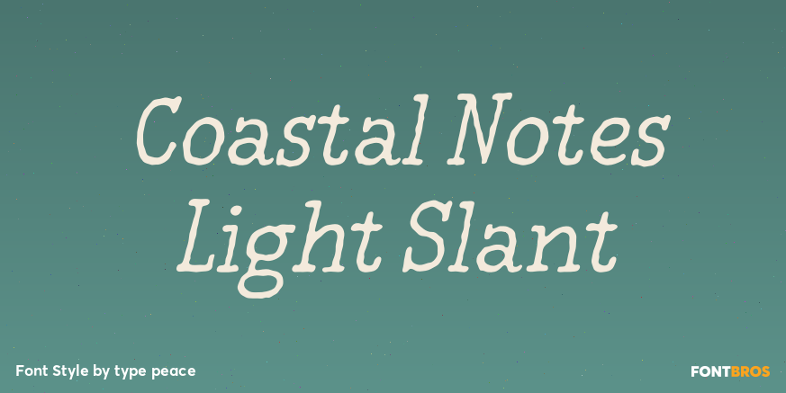 Coastal Notes Light Slant Poster