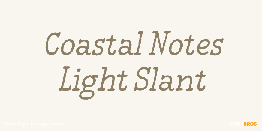 Coastal Notes Light Slant Poster