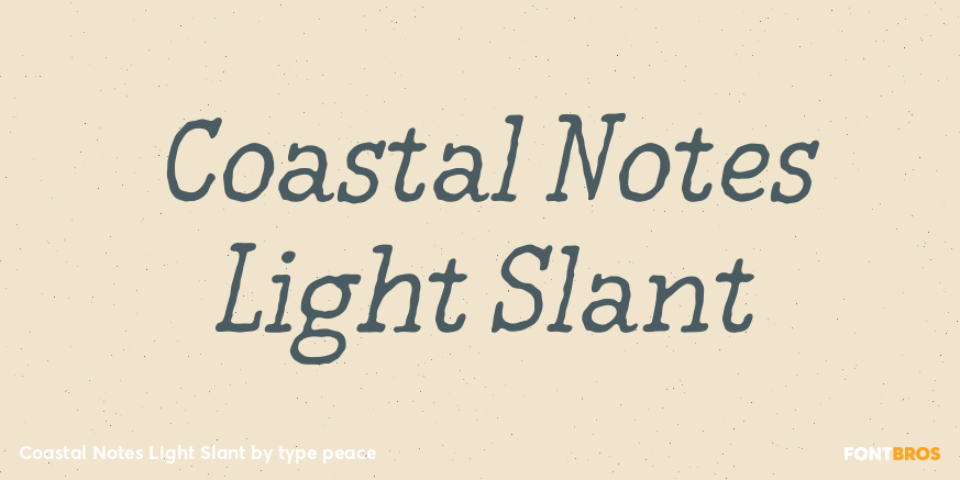 Coastal Notes Light Slant Poster
