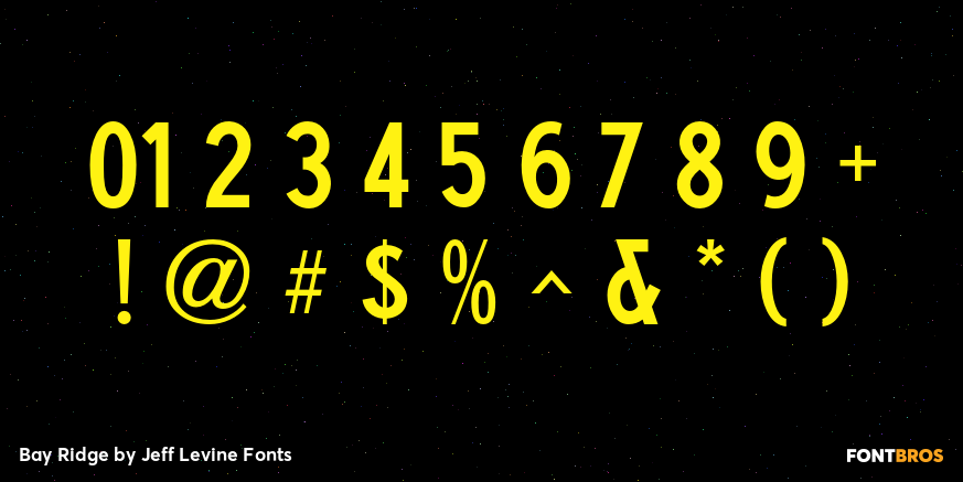 Bay Ridge Font Poster #1