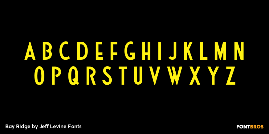 Bay Ridge Font Poster #1
