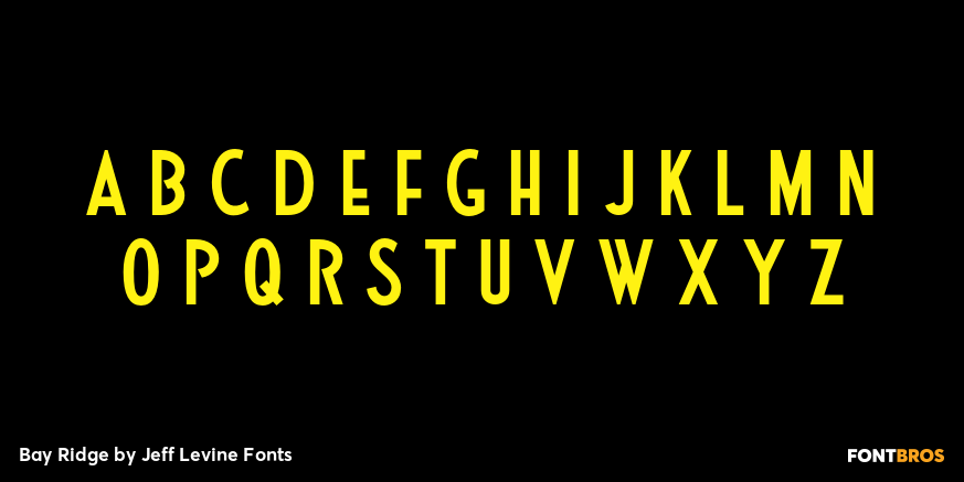 Bay Ridge Font Poster #1