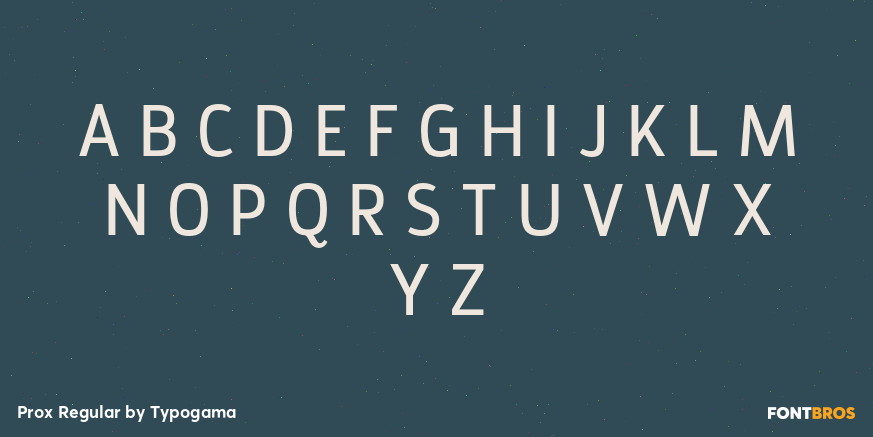 Prox Regular Font Poster #2