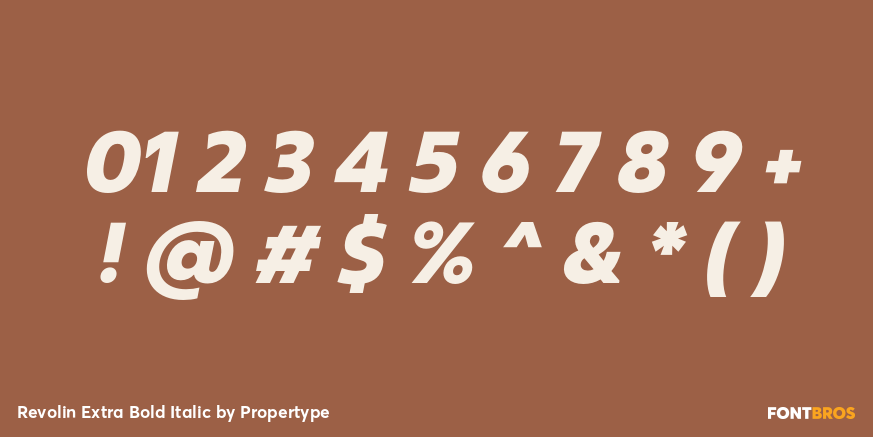 Revolin Extra Bold Italic Font Poster #4