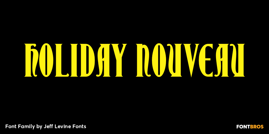 Holiday Nouveau Font Poster