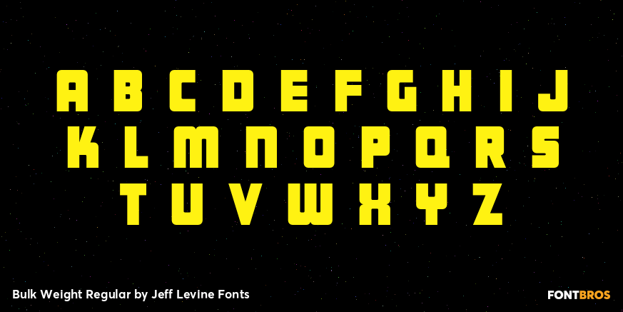 Bulk Weight Regular Font Poster #2