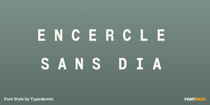 Encercle Sans DIA Font Poster #1
