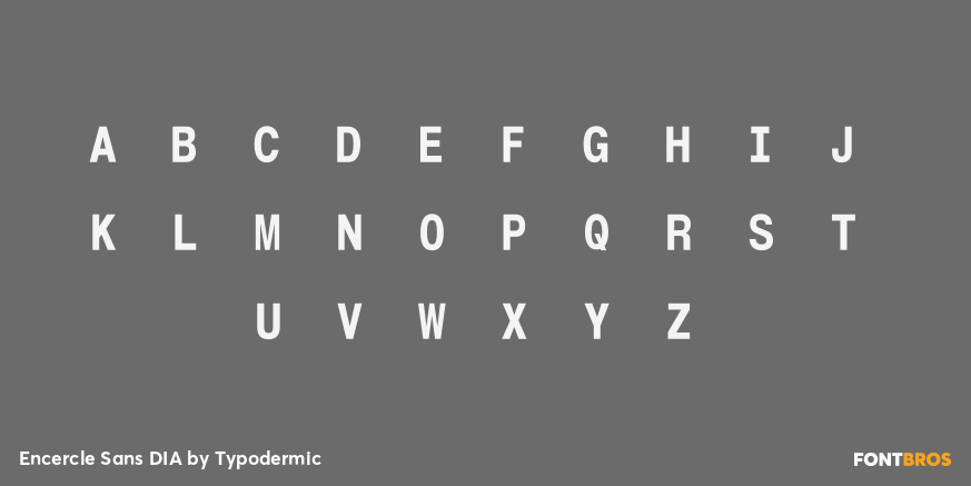 Encercle Sans DIA Font Poster #2