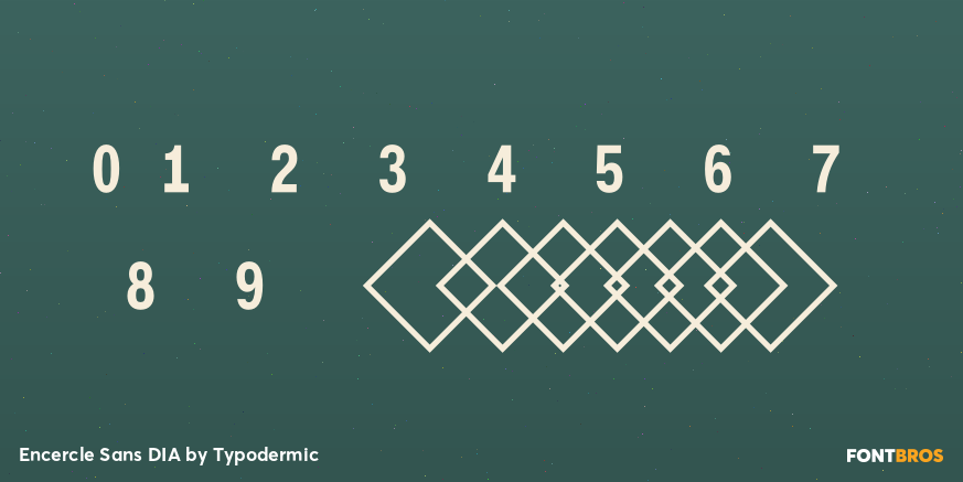 Encercle Sans DIA Font Poster #4