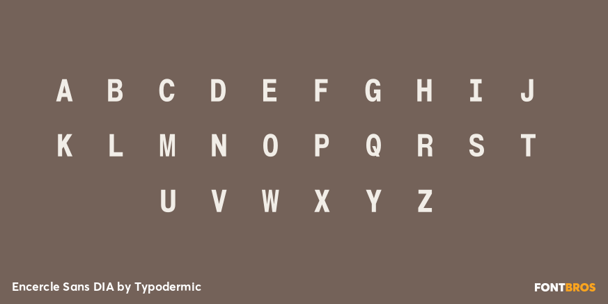 Encercle Sans DIA Font Poster #1