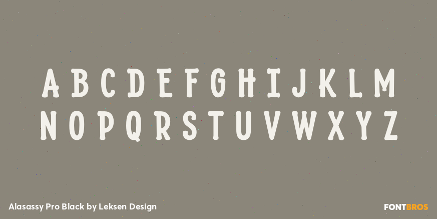 Alasassy Pro Black Font Poster #2