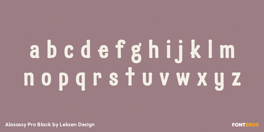 Alasassy Pro Black Font Poster #3