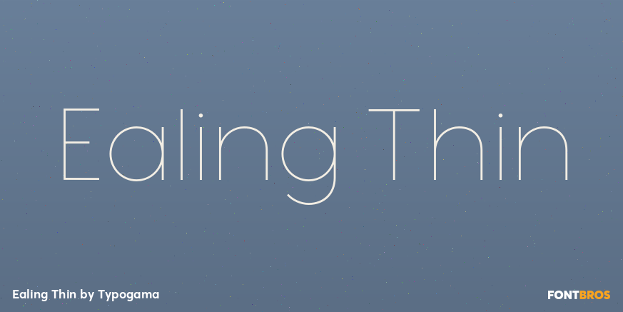 Ealing Thin Font Poster #1