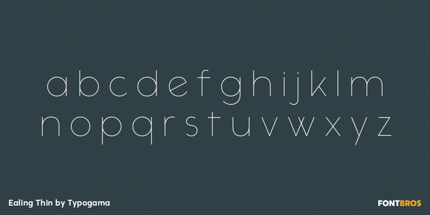 Ealing Thin Font Poster #3