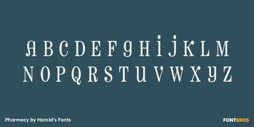 Pharmacy Font Poster #2