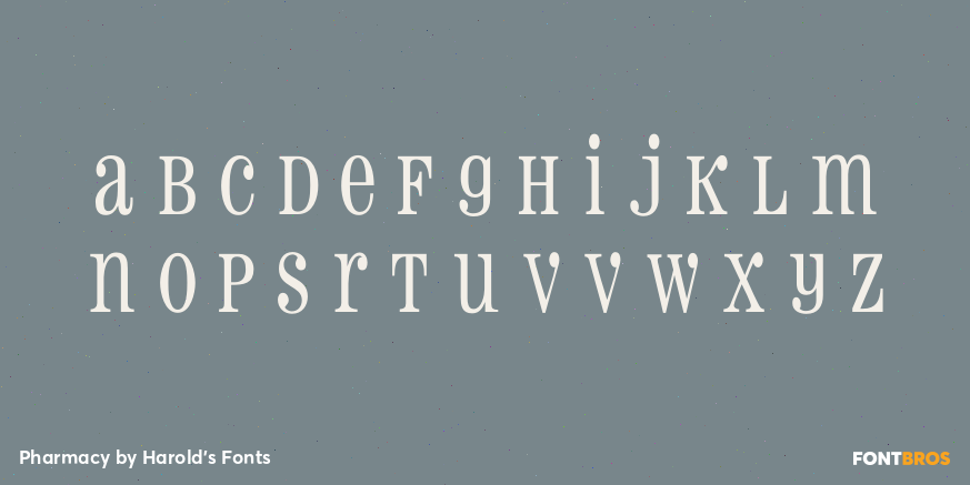 Pharmacy Font Poster #3