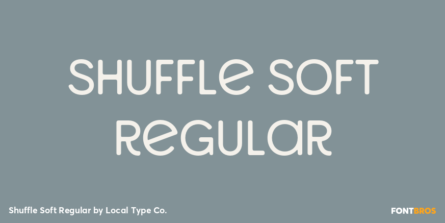 Shuffle Soft Regular Font Poster