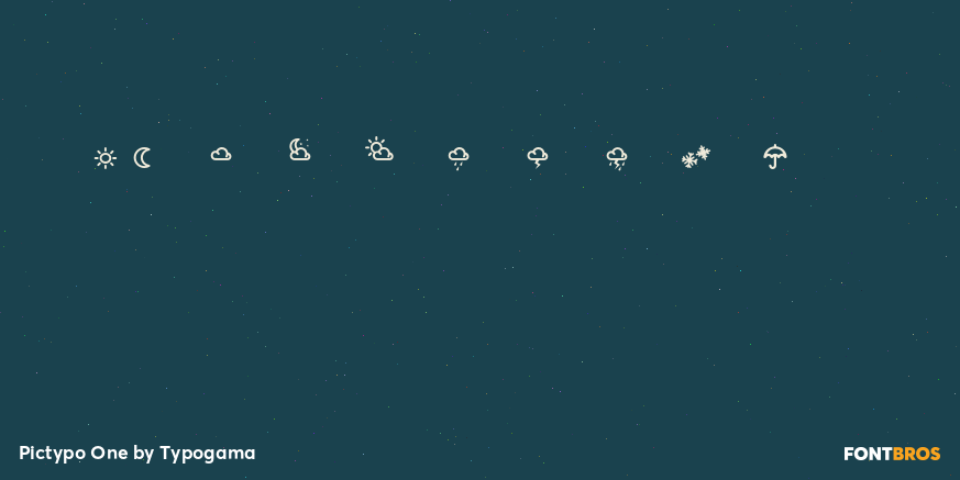 Pictypo One Font Poster #4