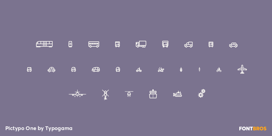 Pictypo One Font Poster #2