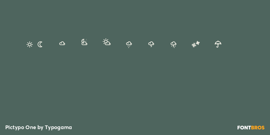 Pictypo One Font Poster #4