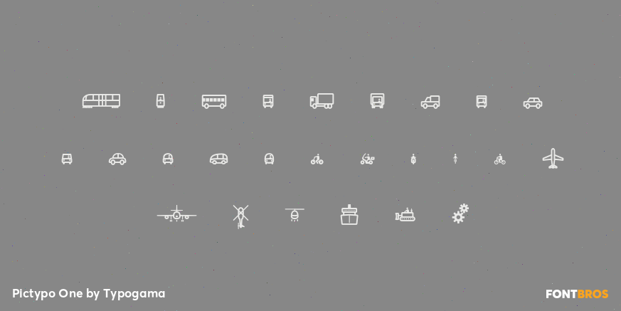 Pictypo One Font Poster #2