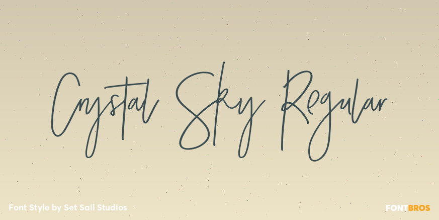 Crystal Sky Regular Font Poster #1
