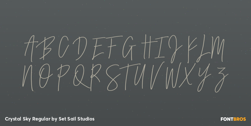 Crystal Sky Regular Font Poster #2