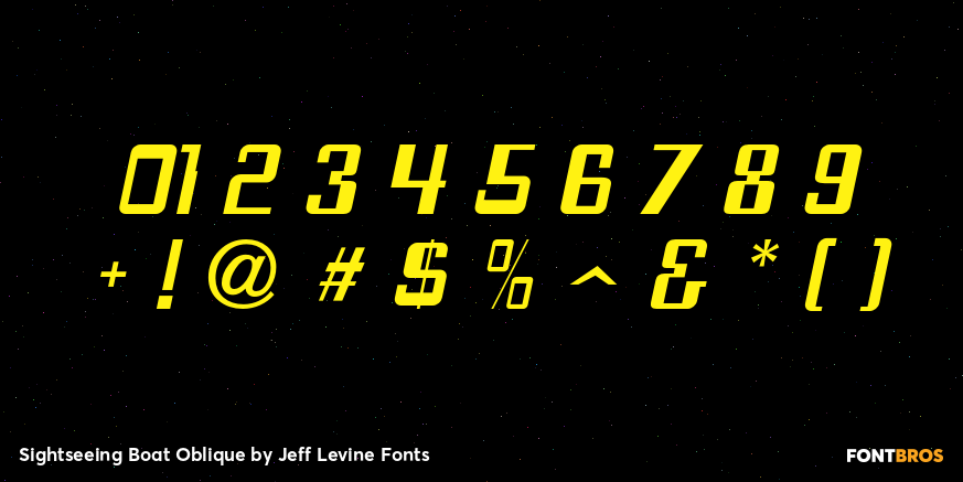 Sightseeing Boat Oblique Font Poster #4