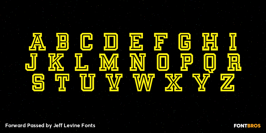 Forward Passed Font Poster #3