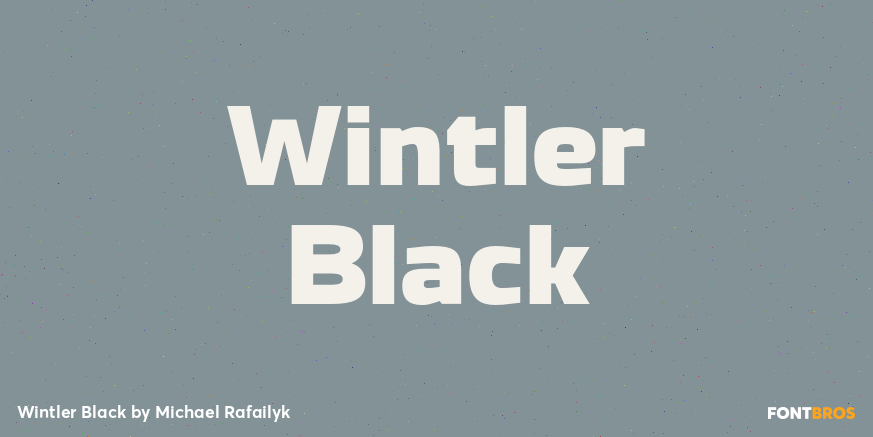 Wintler Black Font Poster #1