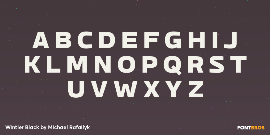 Wintler Black Font Poster #1
