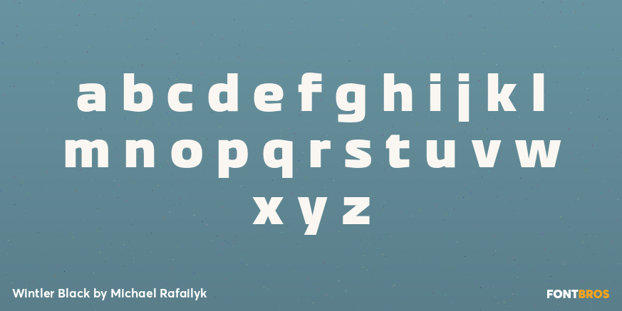 Wintler Black Font Poster #1