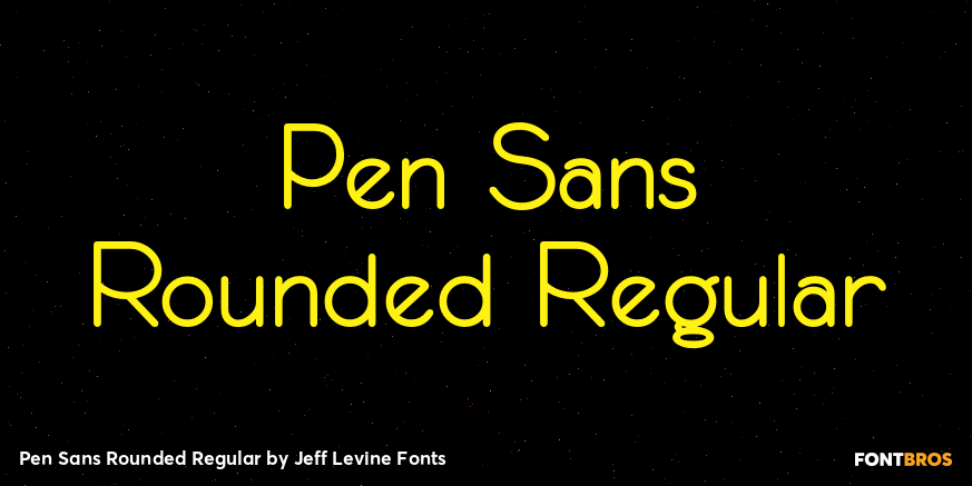Pen Sans Rounded Regular Font Poster #1