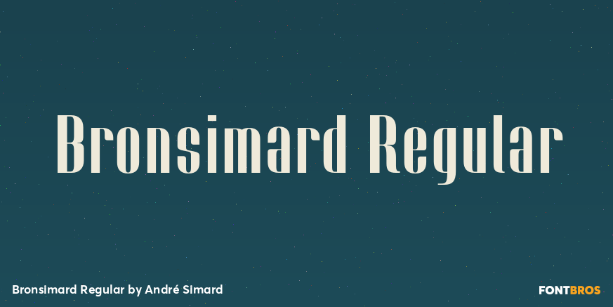 Bronsimard Regular Font Poster #1