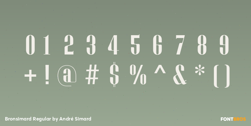 Bronsimard Regular Font Poster #4