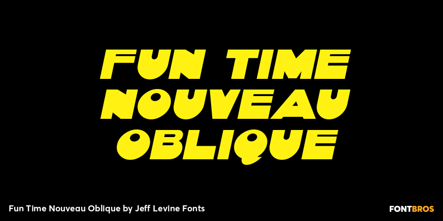 Fun Time Nouveau Oblique Poster