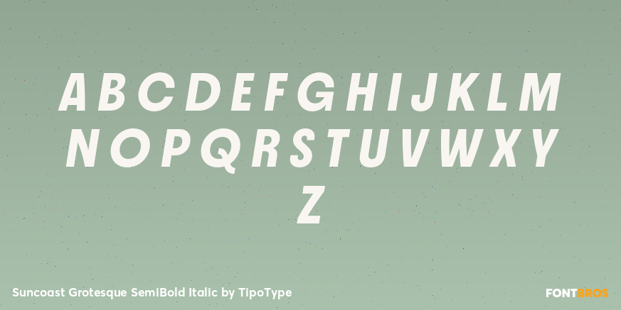 Suncoast Grotesque SemiBold Italic Font Poster #2