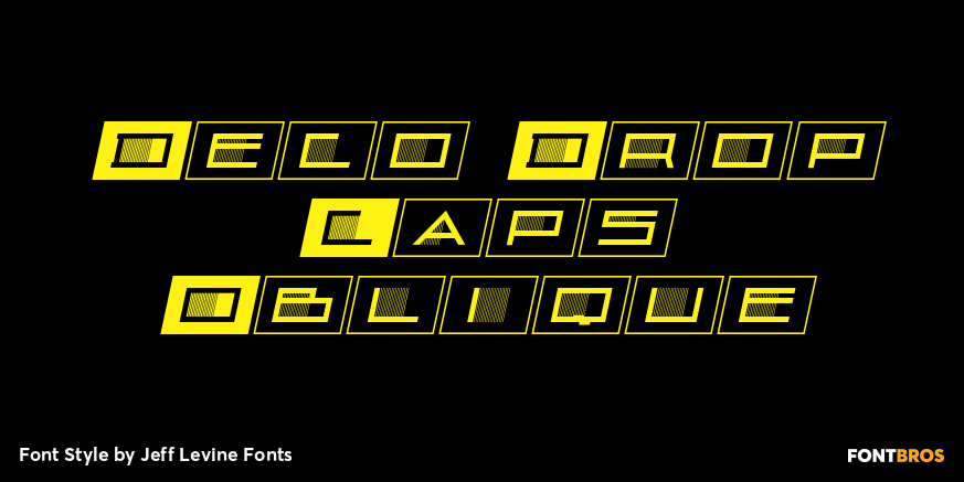 Deco Drop Caps Oblique Poster