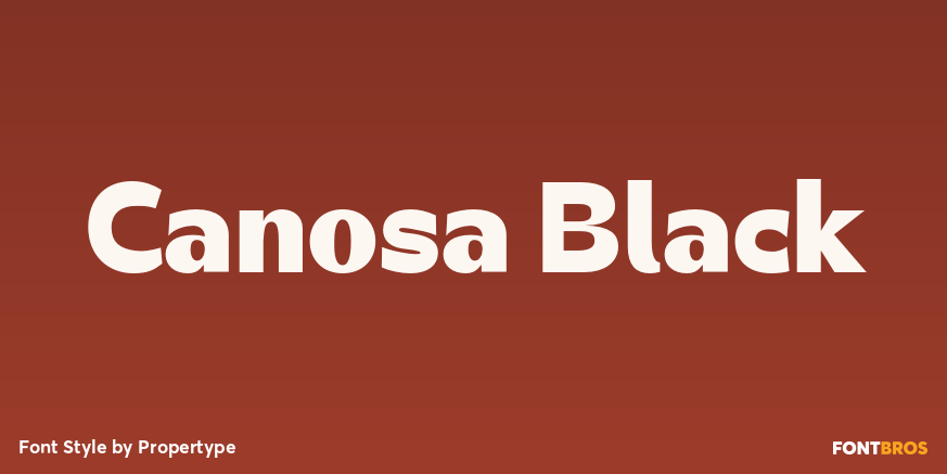 Canosa Black Poster