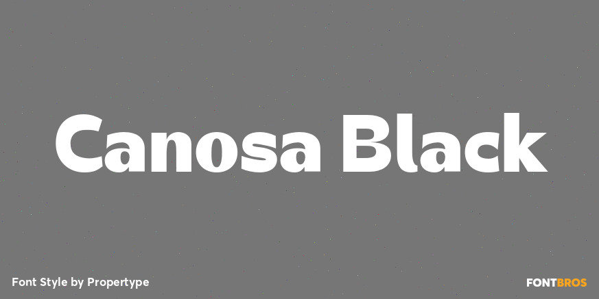 Canosa Black Poster