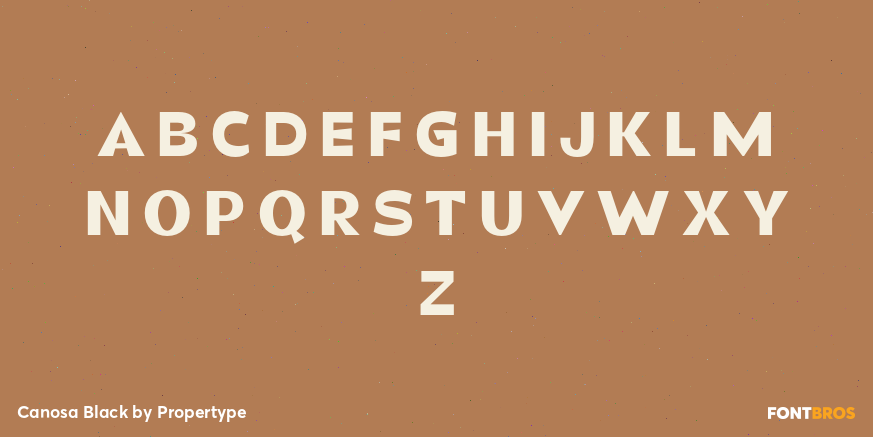 Canosa Black Font Poster #2
