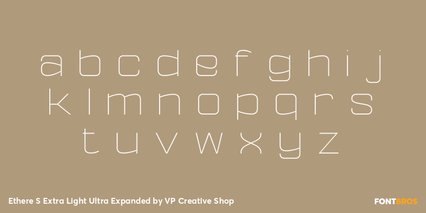 Ethere S Extra Light Ultra Expanded Font Poster #3