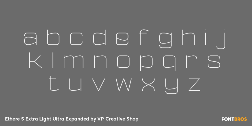 Ethere S Extra Light Ultra Expanded Font Poster #3