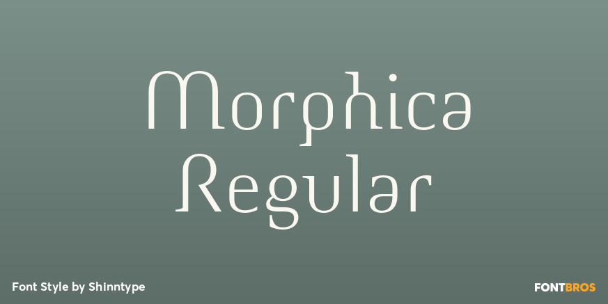 Morphica Regular Font Poster #1