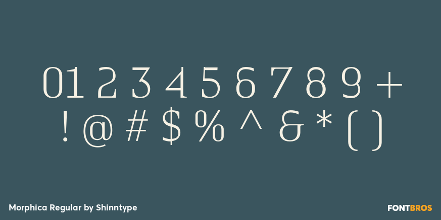 Morphica Regular Font Poster #4