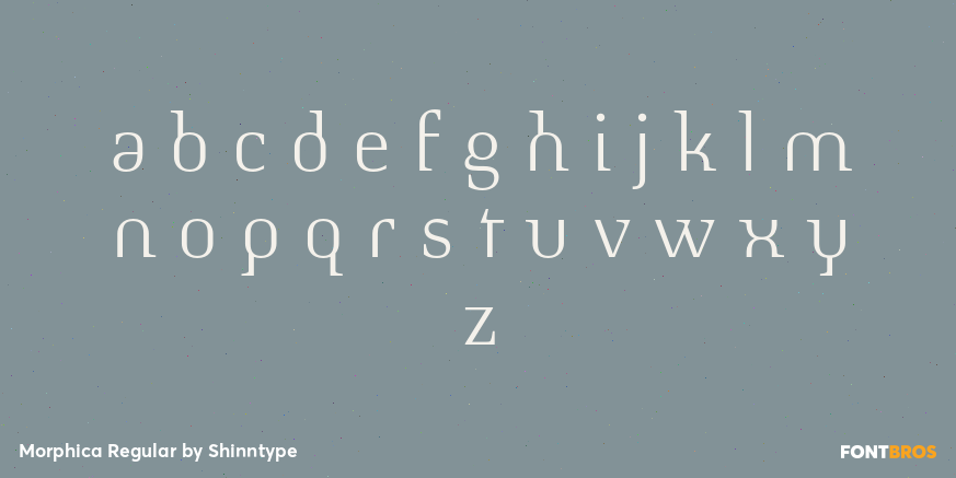Morphica Regular Font Poster #3